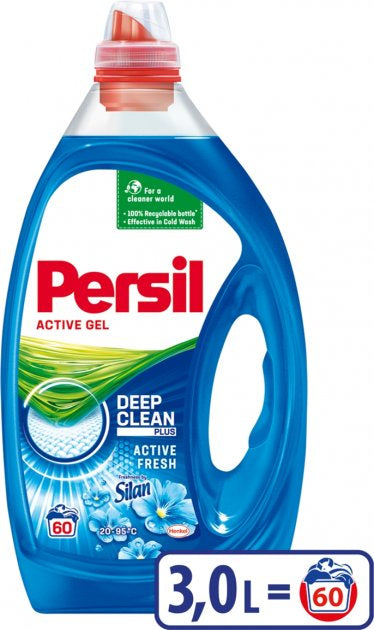 Persil Deep Clean Technology Freshness Pearls by Silan Liquid Laundry Detergent, 3 L