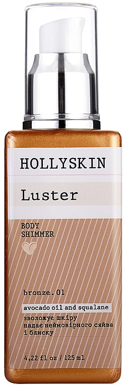Hollyskin Luster Bronze 01 Body Shimmer, 125 mL