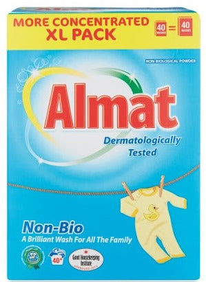 Almat Non-Bio Baby Laundry Detergent Powder, 2.6 kg, 40 Loads