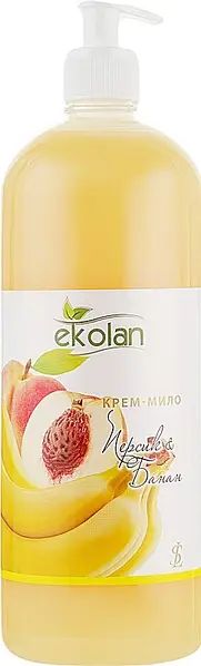 Ekolan Peach & Banana Liquid Cream Soap with Pump, 1 kg