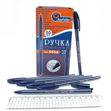 Josef Otten 555A Blue Ballpoint Pen, 0.7 mm - Image 2