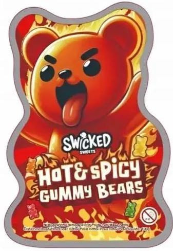 Gummy Candies Swicked Sweets Hot&Spicy Gummy Bears 100 g
