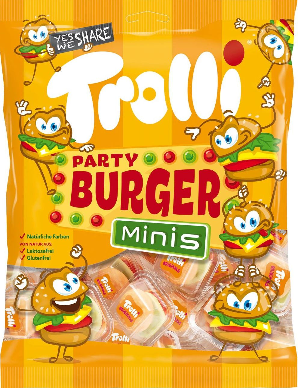 Trolli Gummy Candies Party Burger Minis 170 g