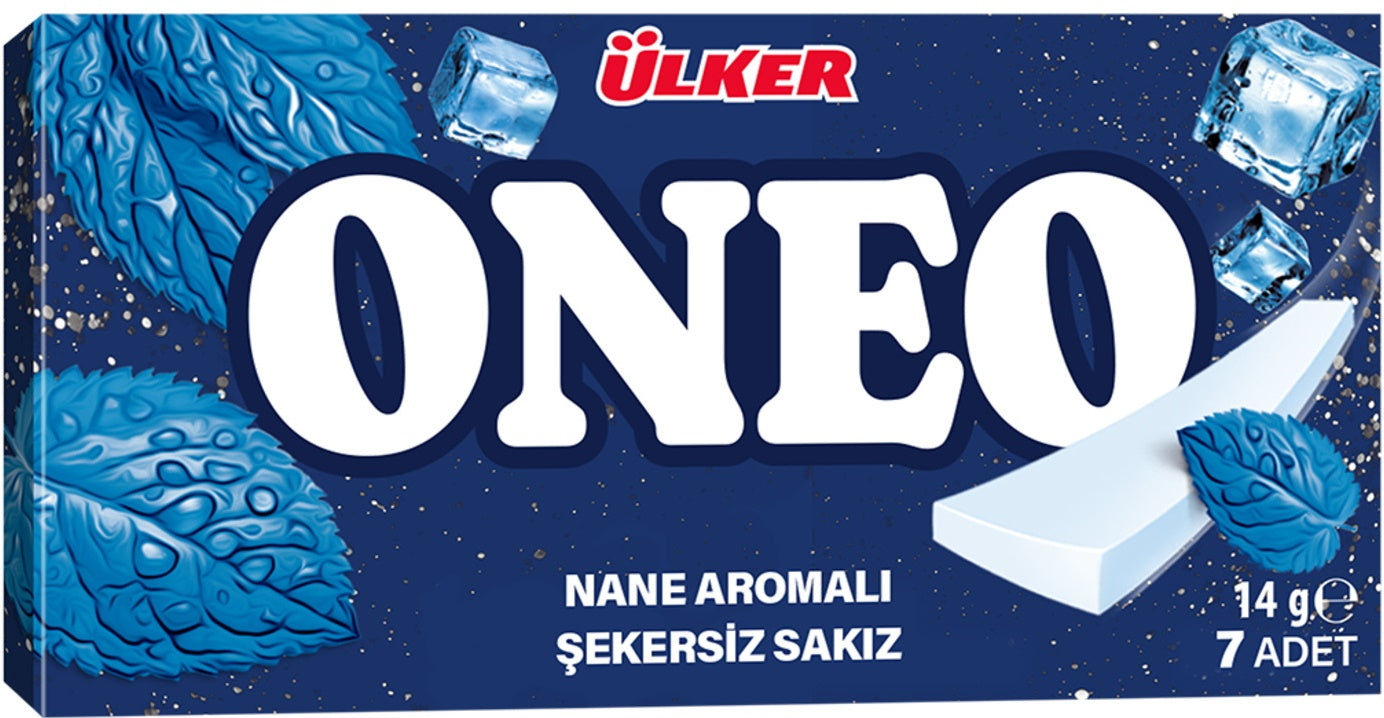 Oneo Mint Chewing Gum, 14 g
