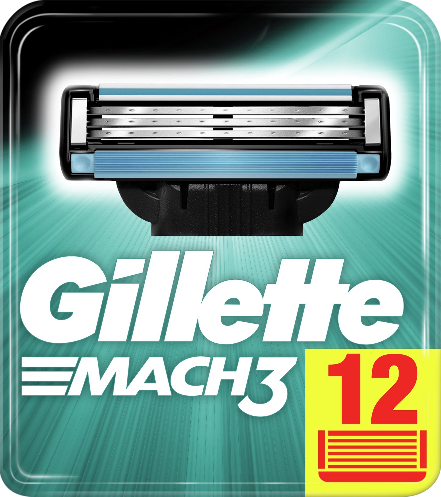 Gillette Mach3 Shaving Cartridges, 12 pcs (Price per 1 pc)