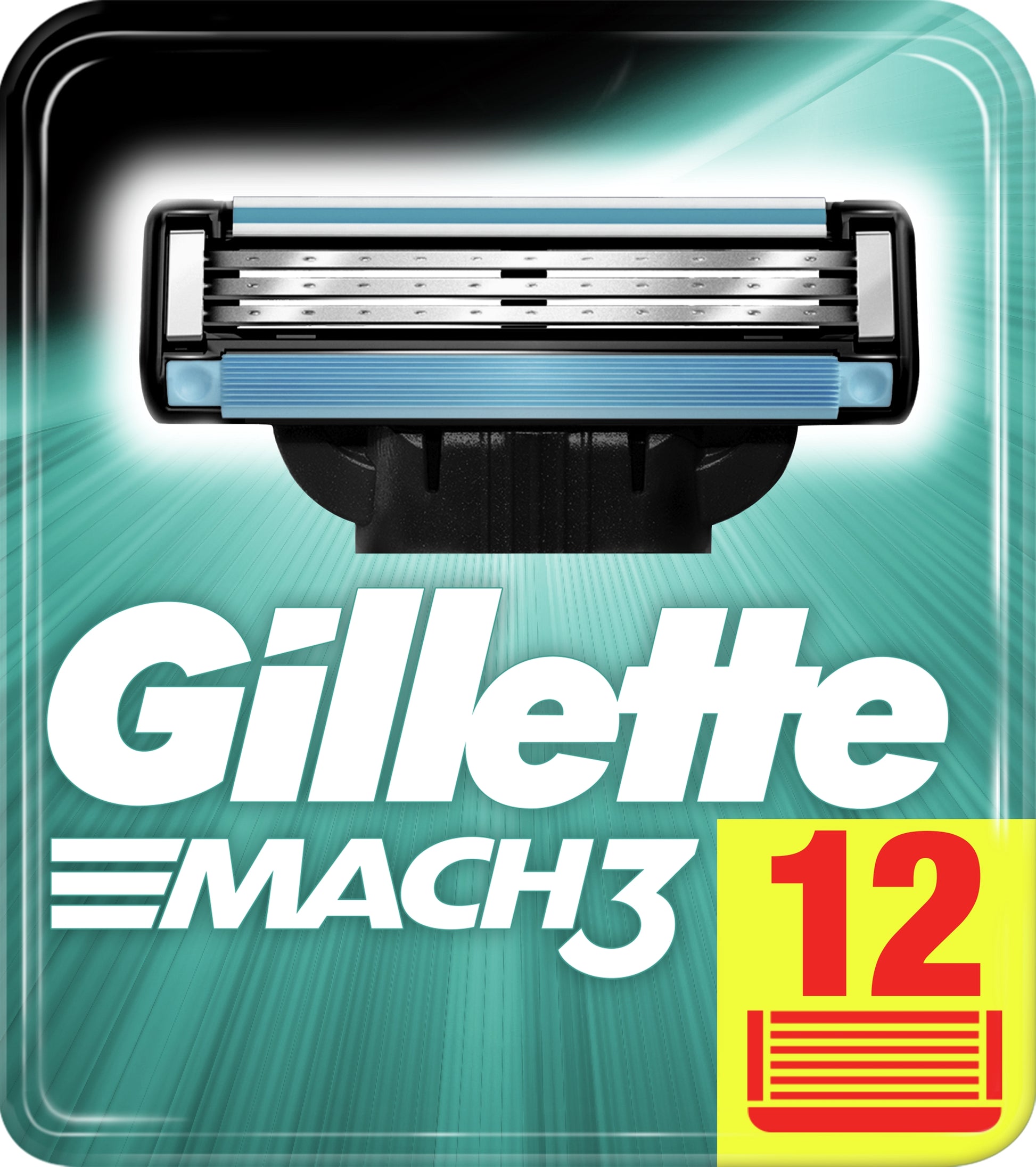 Gillette Mach3 Shaving Cartridges, 12 pcs (Price per 1 pc)