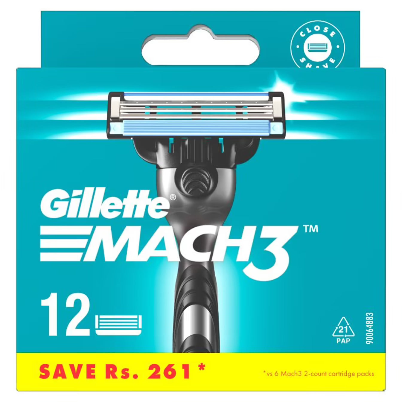 Gillette Mach3 Shaving Cartridges, 12 pcs (Price per 1 pc) - Image 2