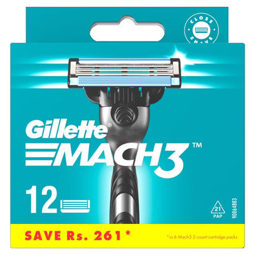 Gillette Mach3 Shaving Cartridges, 12 pcs (Price per 1 pc) - Image 2