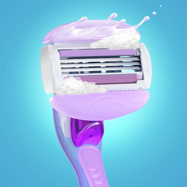 Gillette Venus ComfortGlide Breeze Women's Razor Handle with 2 Cartridges - Image 4