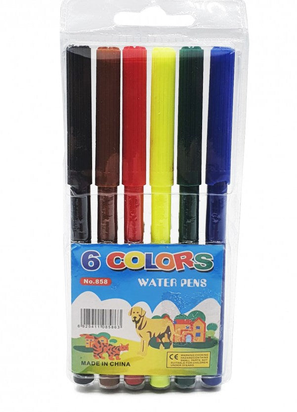 858 6 Colors Markers