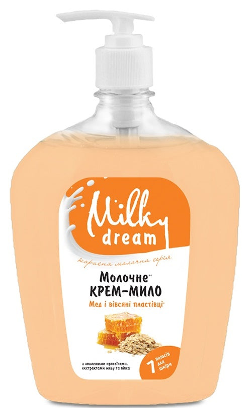 Milky Dream Honey & Oatmeal Liquid Cream Soap with Pump, 1 L