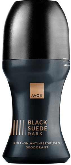 Avon Black Suede Dark Men's Roll-On Antiperspirant Deodorant, 50 mL
