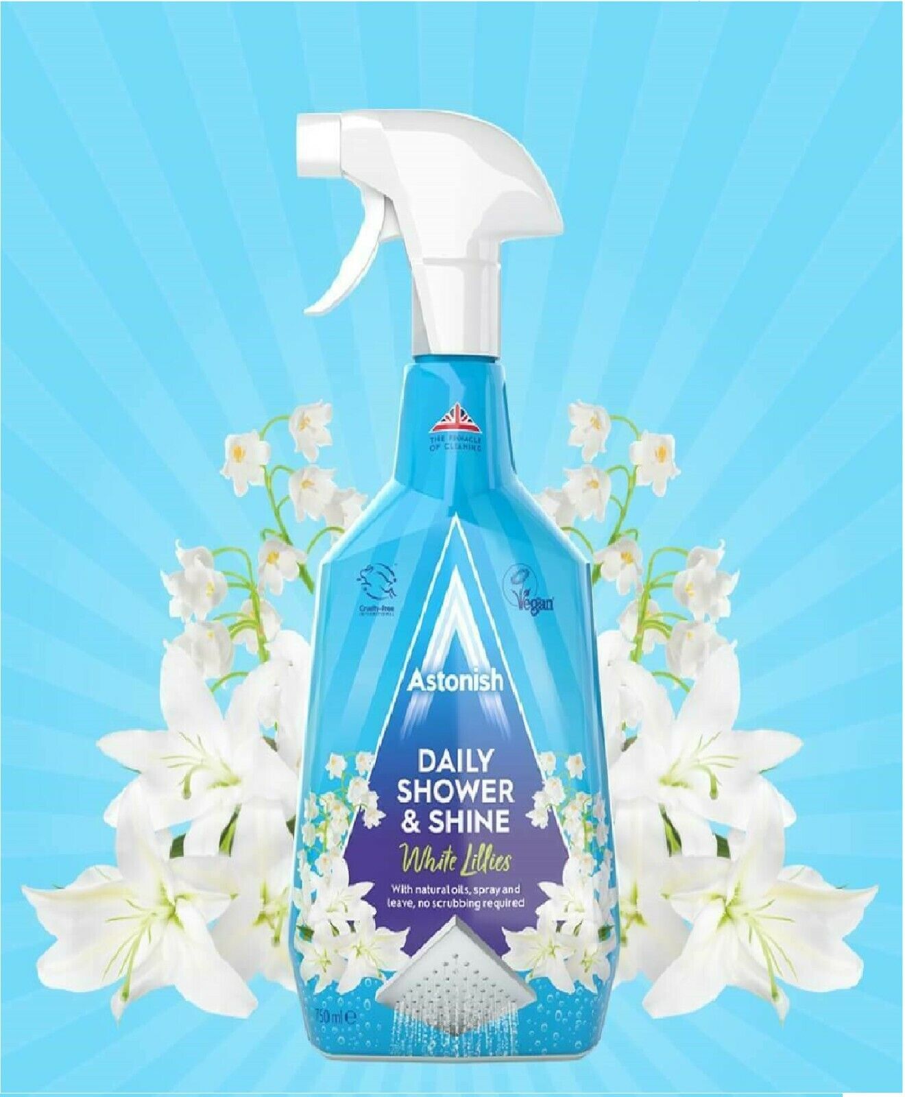 Astonish White Lilies Shower Cleaner Spray, 750 mL - Image 2