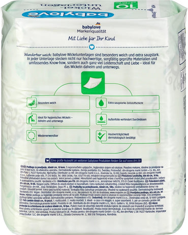 Babylove Baby Changing Pads, 60 x 60 cm, 10 pcs - Image 2