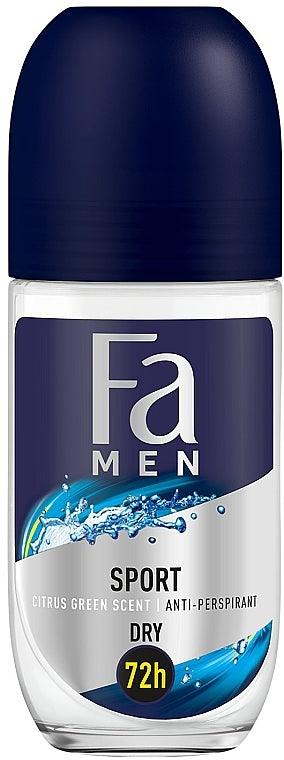 Fa Sport Men's Roll-On Deodorant, 50 mL