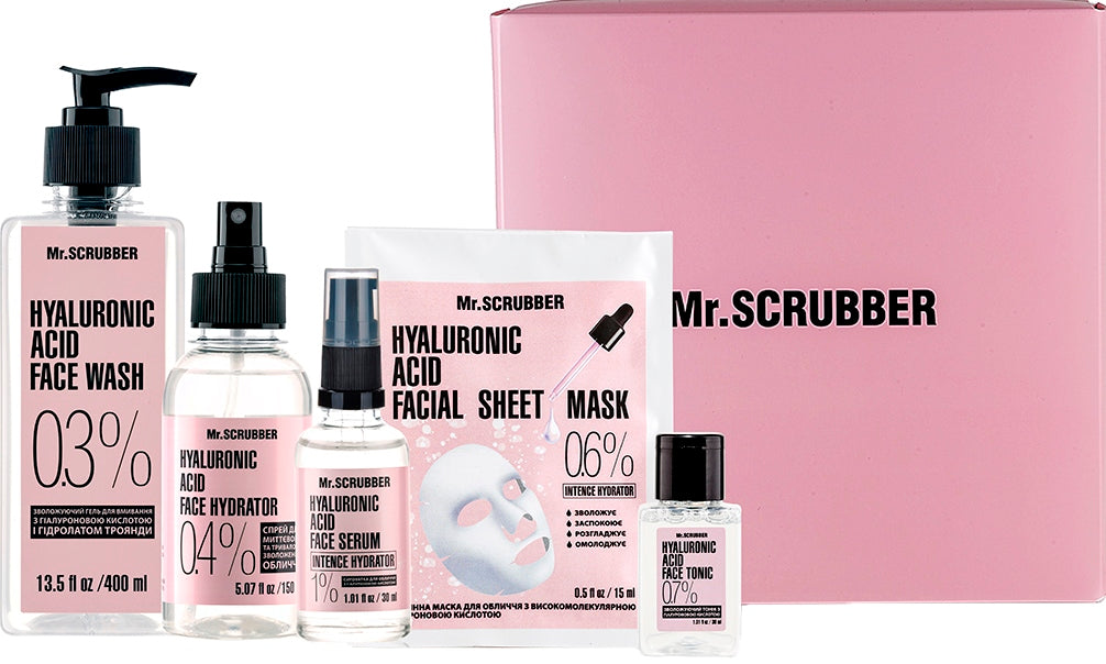 Mr. Scrubber Hyaluronic Acid Women's Gift Set