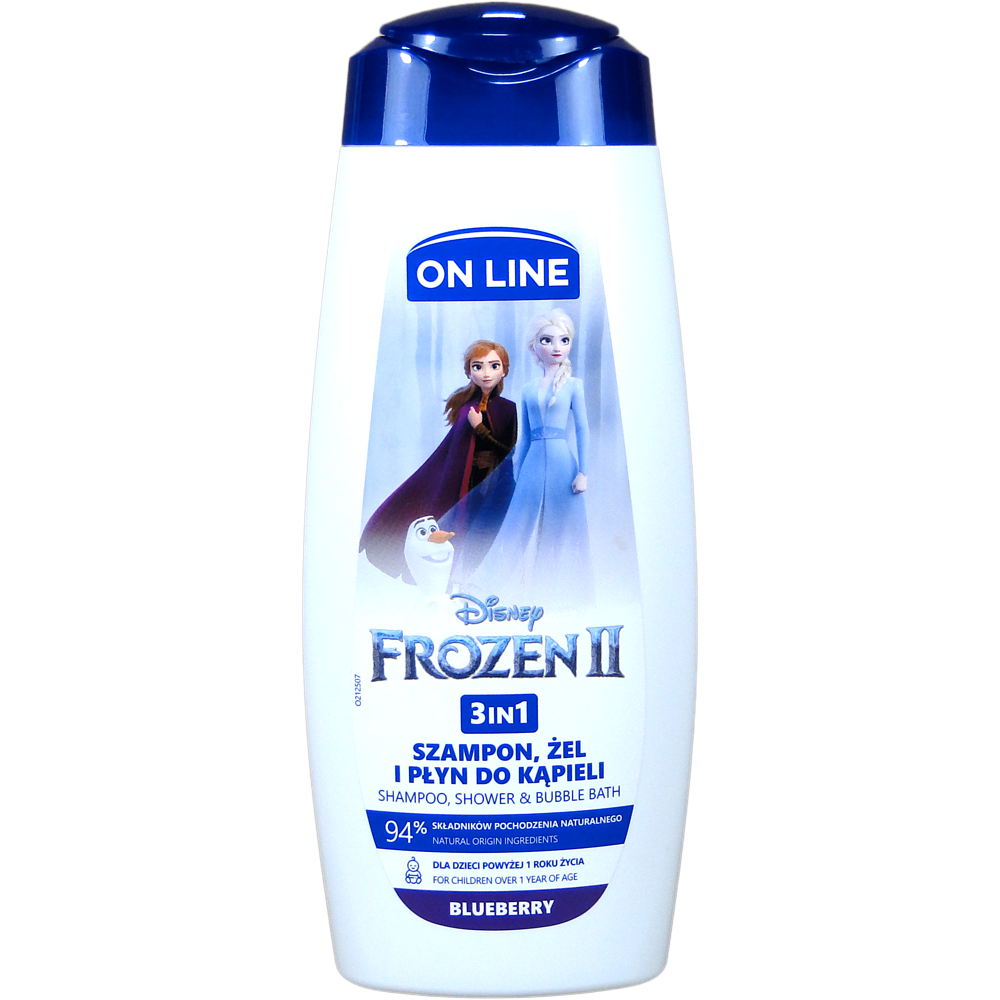 On Line Disney 3-in-1 Frozen II Kids 3-in-1 Shampoo, Shower Gel & Foam, 400 mL