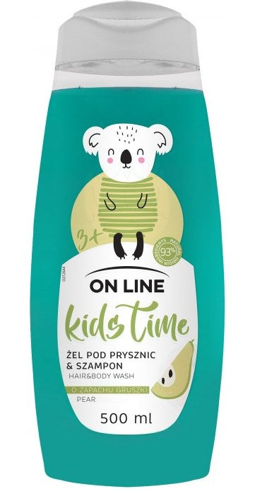 On Line Kids Time Pear Kids Shampoo & Shower Gel, 500 mL