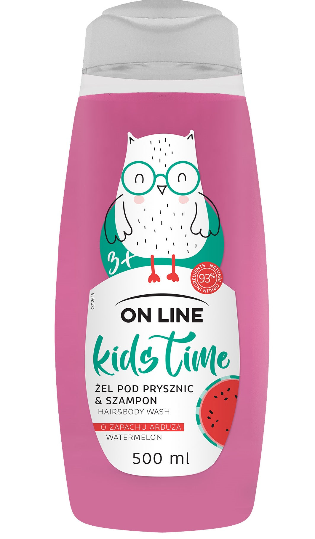 On Line Kids Time Watermelon Kids Shampoo & Shower Gel, 500 mL