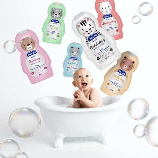 On Line Le Petit 3-in-1 Biscuit Kids Shampoo & Shower Gel, 350 mL - Image 2
