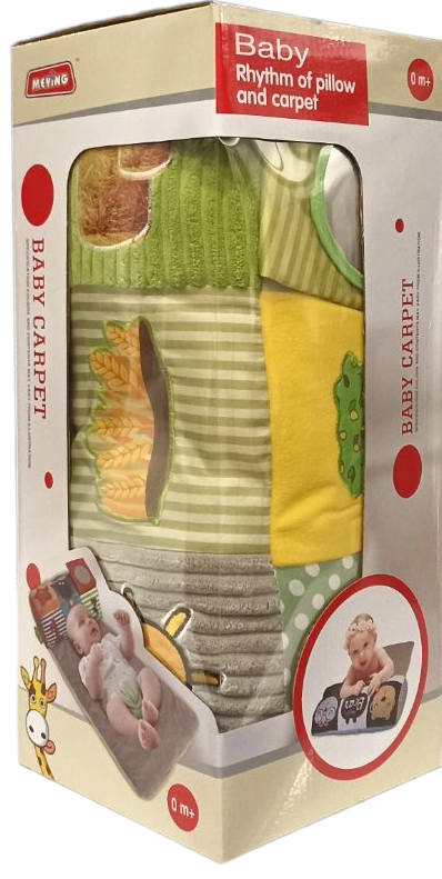 Meying 023-78C Soft Play Mat with Activity Roller, 75 x 42 cm