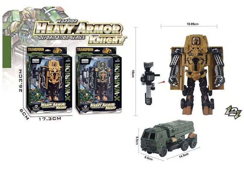 HF 1010-4 AB Heavy Armor Knight Transformer Toy with Accessories