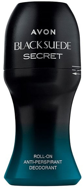 Avon Black Suede Secret Men's Roll-On Antiperspirant, 50 mL