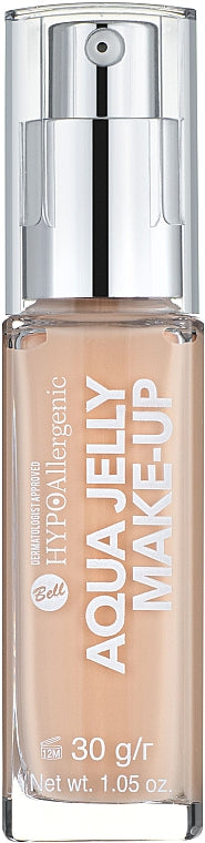 Bell Hypoallergenic Aqua Jelly 03 Creamy Natural Moisturizing & Mattifying Foundation Fluid, 30 g