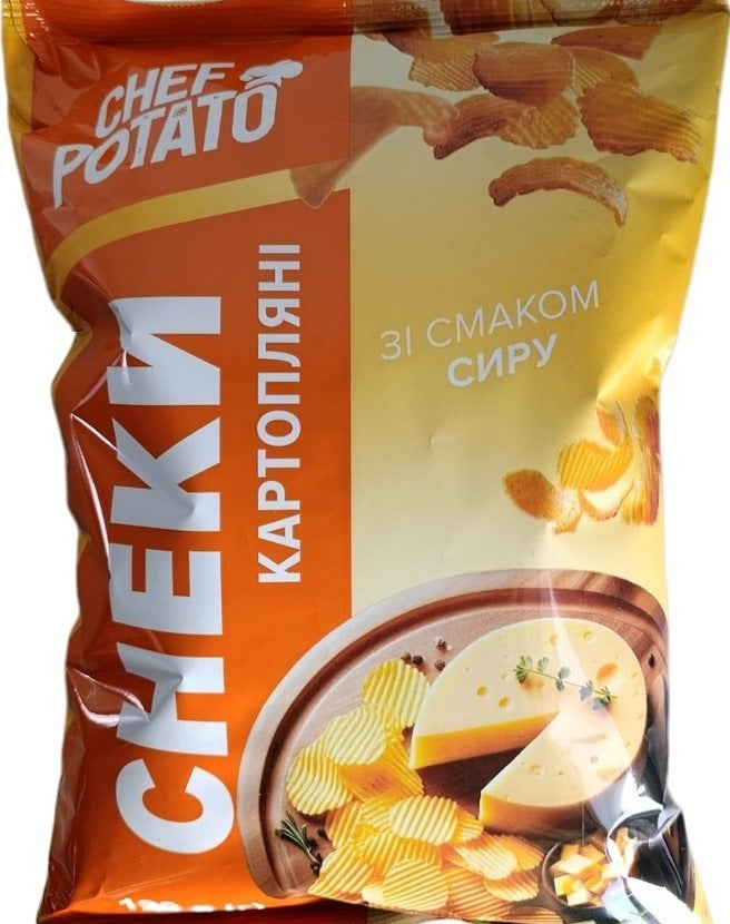 Chef Potato Cheese-Flavored Potato Snacks, 120 g