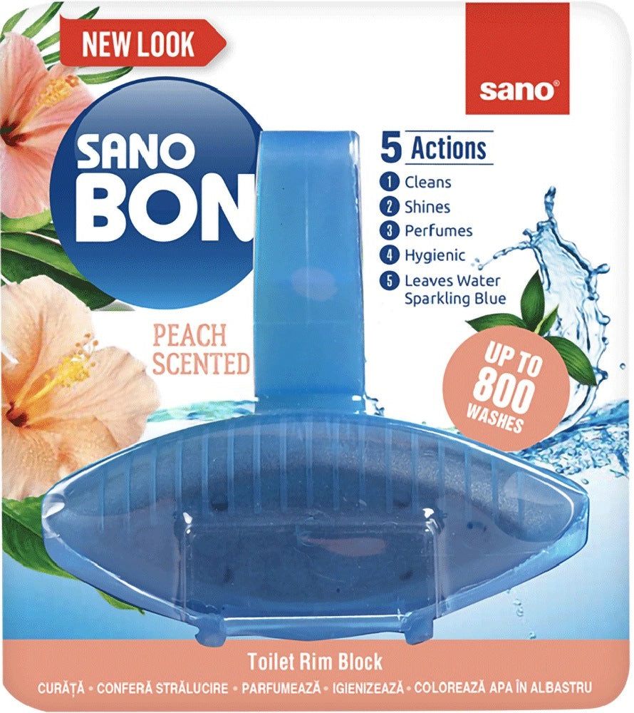 Sano Peach Hanging Toilet Block, 55 g