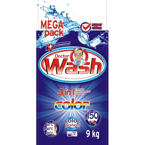 Doctor Wash Color Laundry Detergent Powder, 9 kg