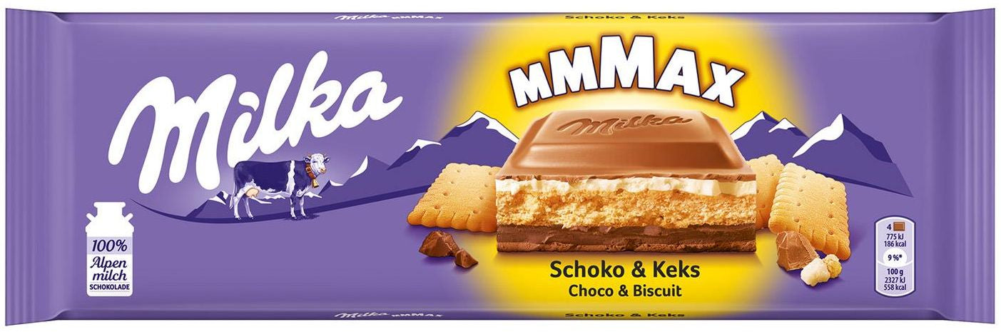 Milka Choco & Biscuit Milk Chocolate, 300 g