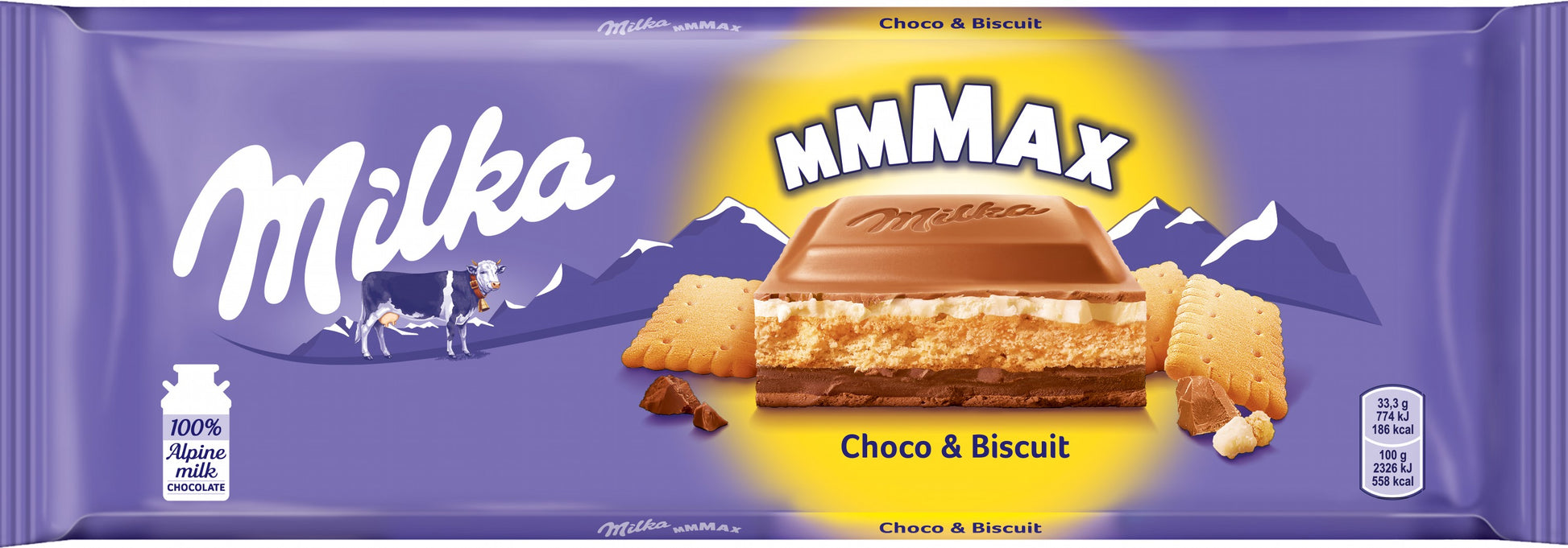 Milka Choco & Biscuit Milk Chocolate, 300 g - Image 2
