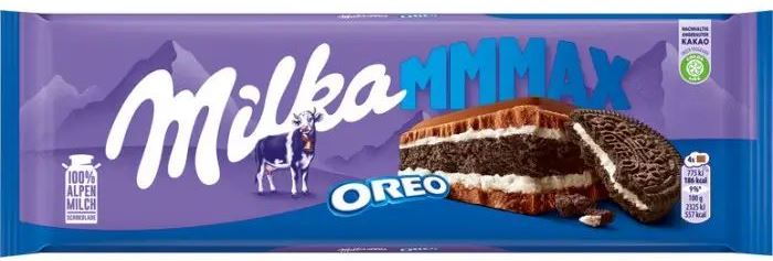 Milka Oreo Milk Chocolate, 300 g