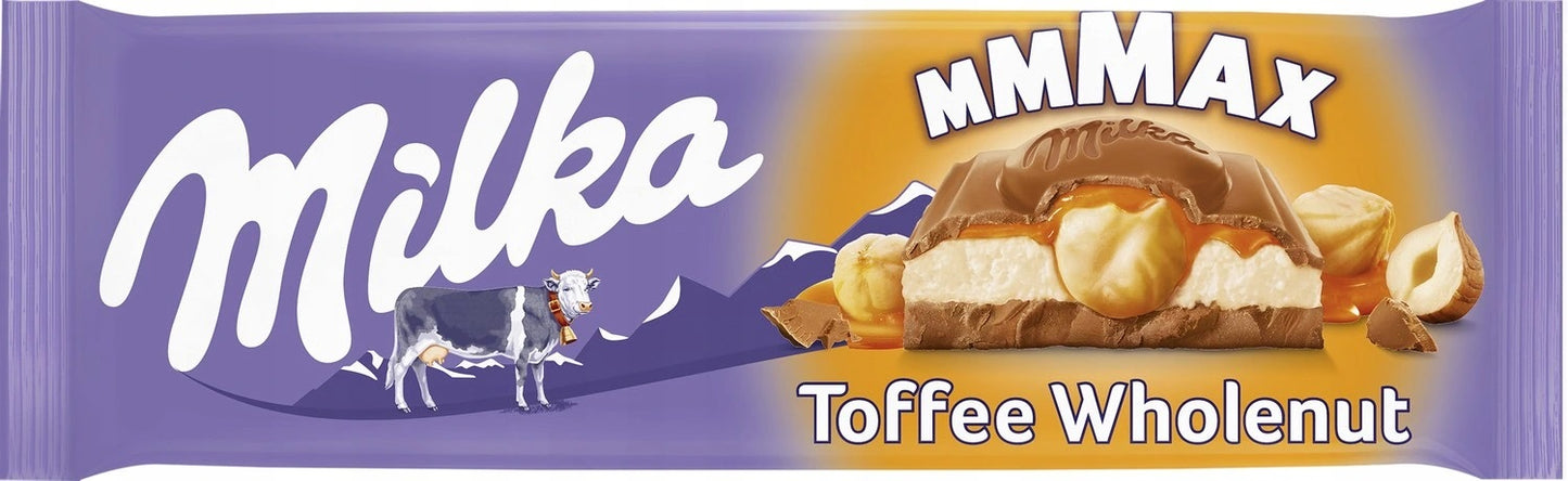 Milka Toffee Whole Nuts Milk Chocolate, 300 g