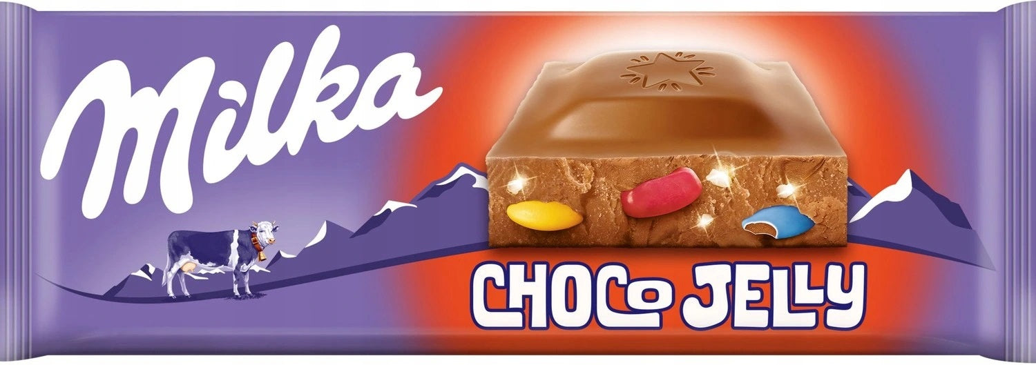 Milka Choco Jelly Milk Chocolate, 250 g