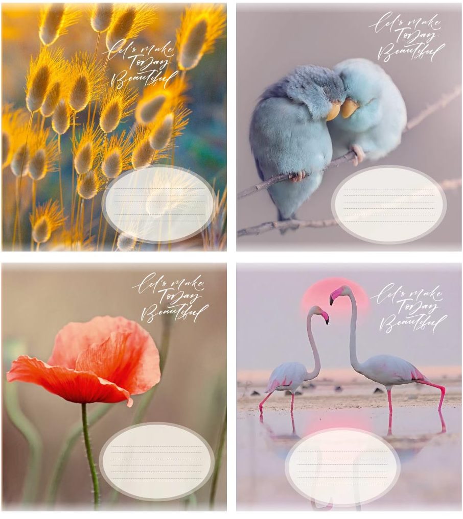 Polihrafist Grid Notebook, 48 Sheets, Assorted Designs