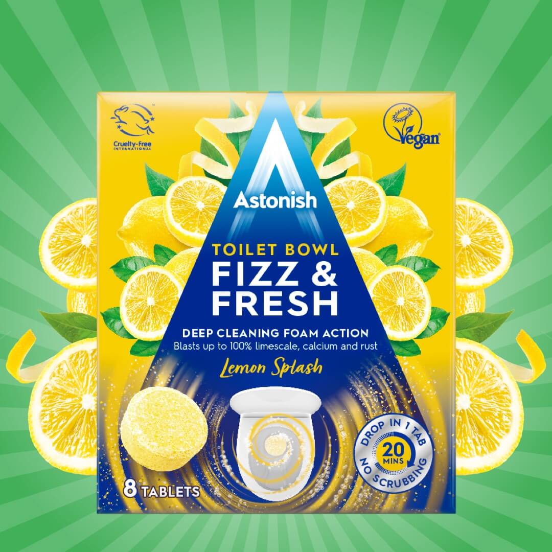 Astonish Lemon Splash Toilet Cleaning Tablets, 8 pcs - Image 2