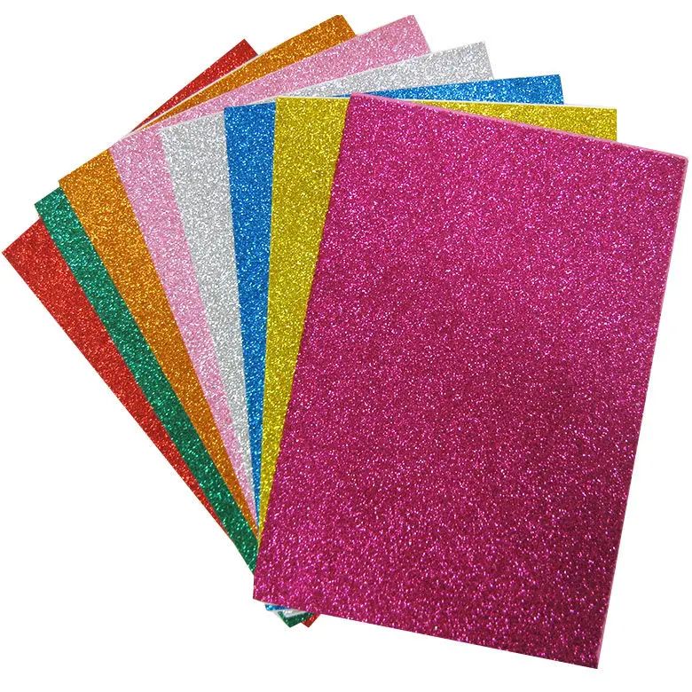 Self-Adhesive Glitter A4 Craft Foam, 2 mm, Assorted