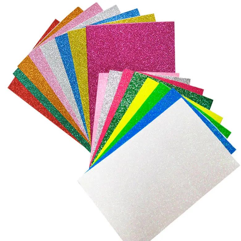 Self-Adhesive Glitter A4 Craft Foam, 2 mm, Assorted - Image 2