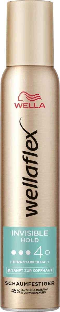 Wellaflex Invisible Hold Level 4 Hair Mousse, 200 mL
