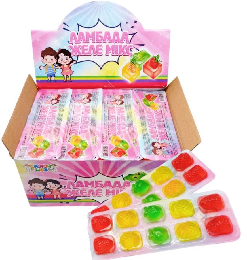 Lambada Assorted Blister-Pack Jelly Candy, 55 g