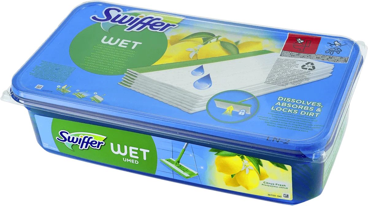 Swiffer Wet Lemon-Scented Wet Mop Refill Pads, 10 pcs