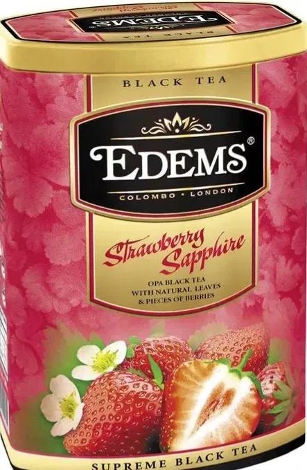 Edems Strawberry Sapphire Black Tea, 200 g