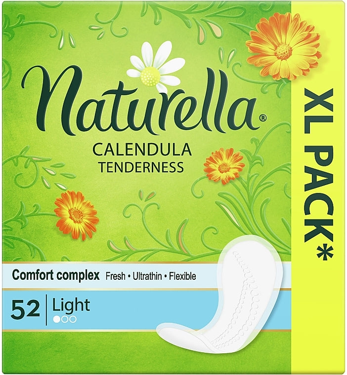 Naturella Calendula Light Panty Liners, 52 pcs
