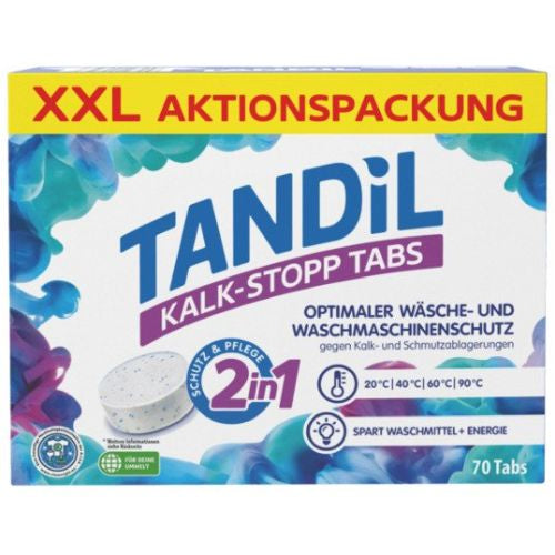 Tandil 2-in-1 Washing Machine Descaling Tablets, 70 x 12 g (Price per 1 pc)