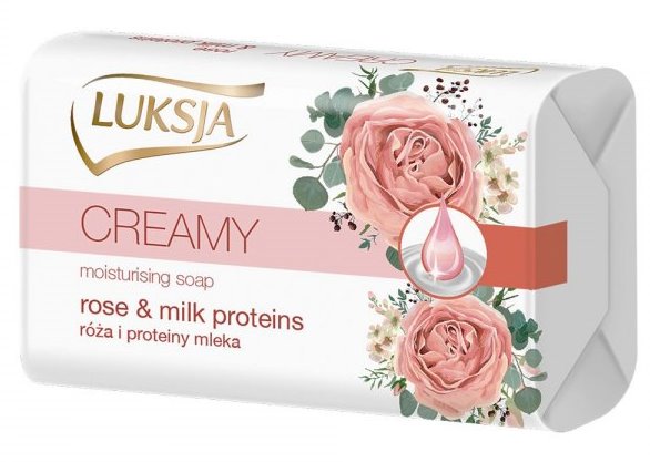 Luksja Rose & Milk Proteins Bar Soap, 90 g