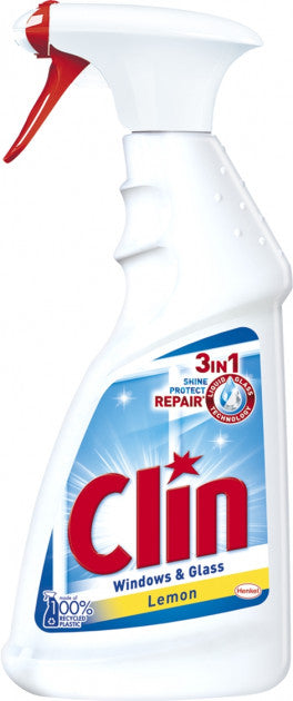 Clin Lemon Spray Glass Cleaner, 500 mL