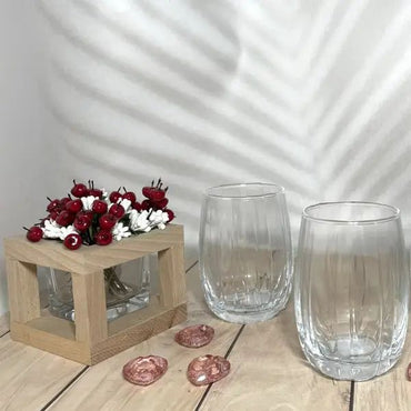 Helios Summertime JS5139-2 Lowball Glass Set, 6 x 380 mL - Image 2