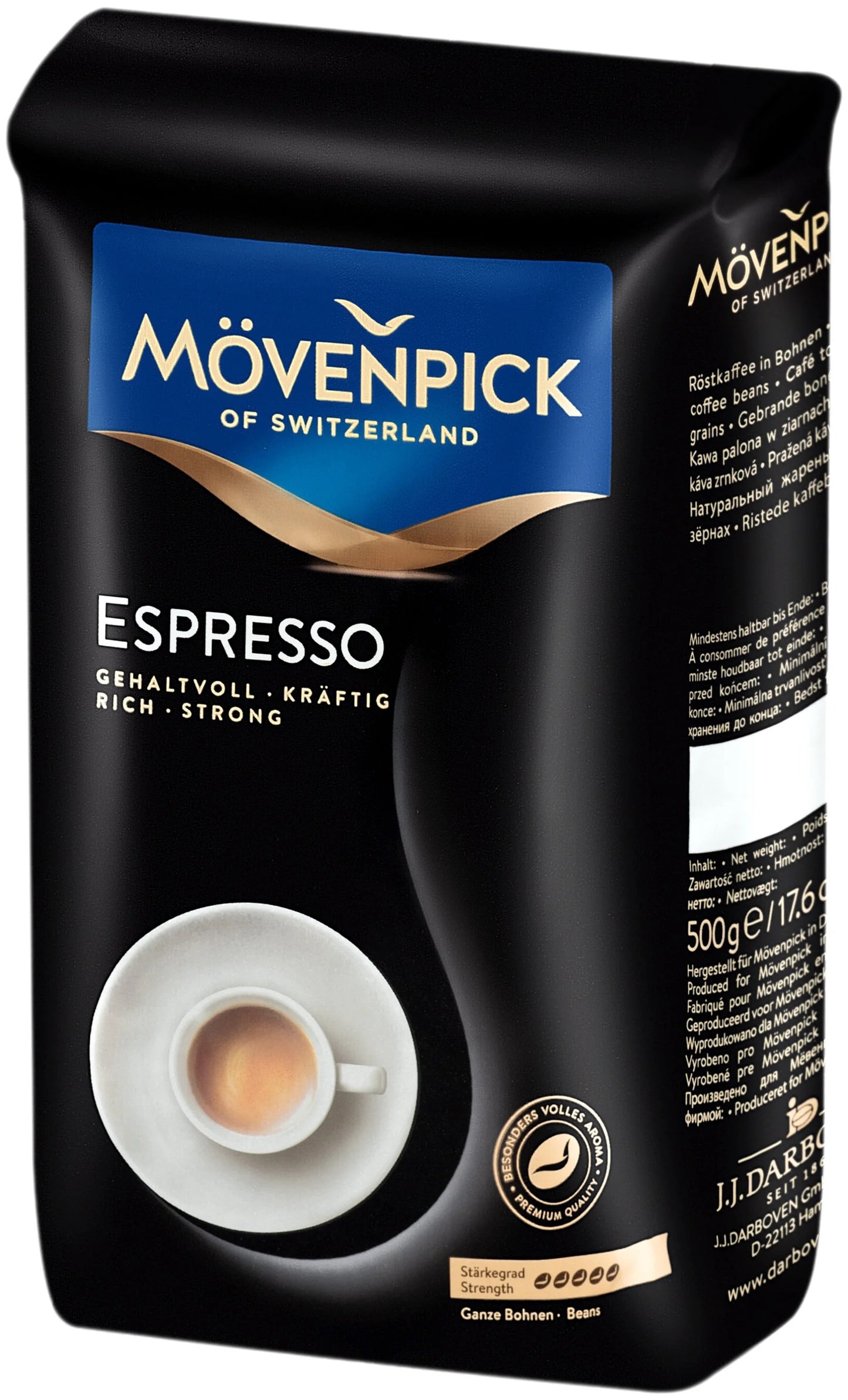 Movenpick Espresso Whole Bean Coffee, 500 g